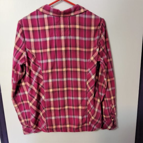 Sonoma Long Sleeve Pearl Button Flannel Top - Picture 2 of 6